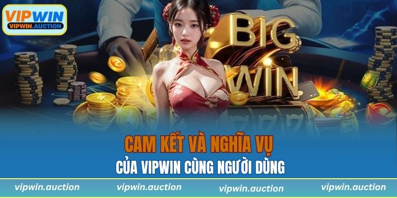 Cam kết và nghĩa vụ của VIPWIN cùng người dùng