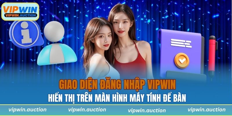 Giao diện hiển thị trên màn hình máy tính để bàn